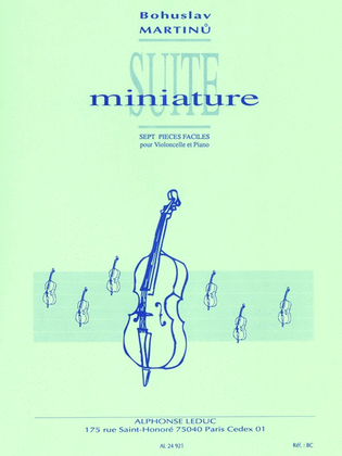 Book cover for Miniature Study (cello And Piano)