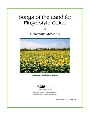 Book cover for Songs of the Land for Fingerstyle Guitar