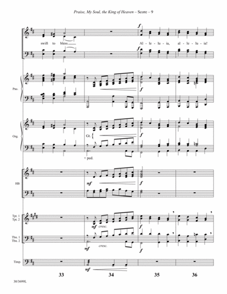 Praise, My Soul, the King of Heaven - Instrumental Ensemble Score and Parts