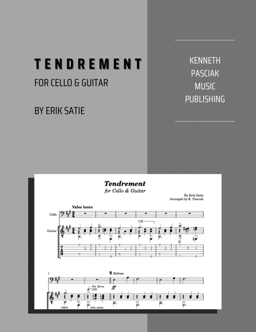 Tendrement (for Cello & Guitar) image number null