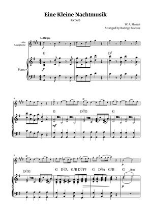 Eine Kleine Nachtmusik (for solo alto sax with piano accompaniment)
