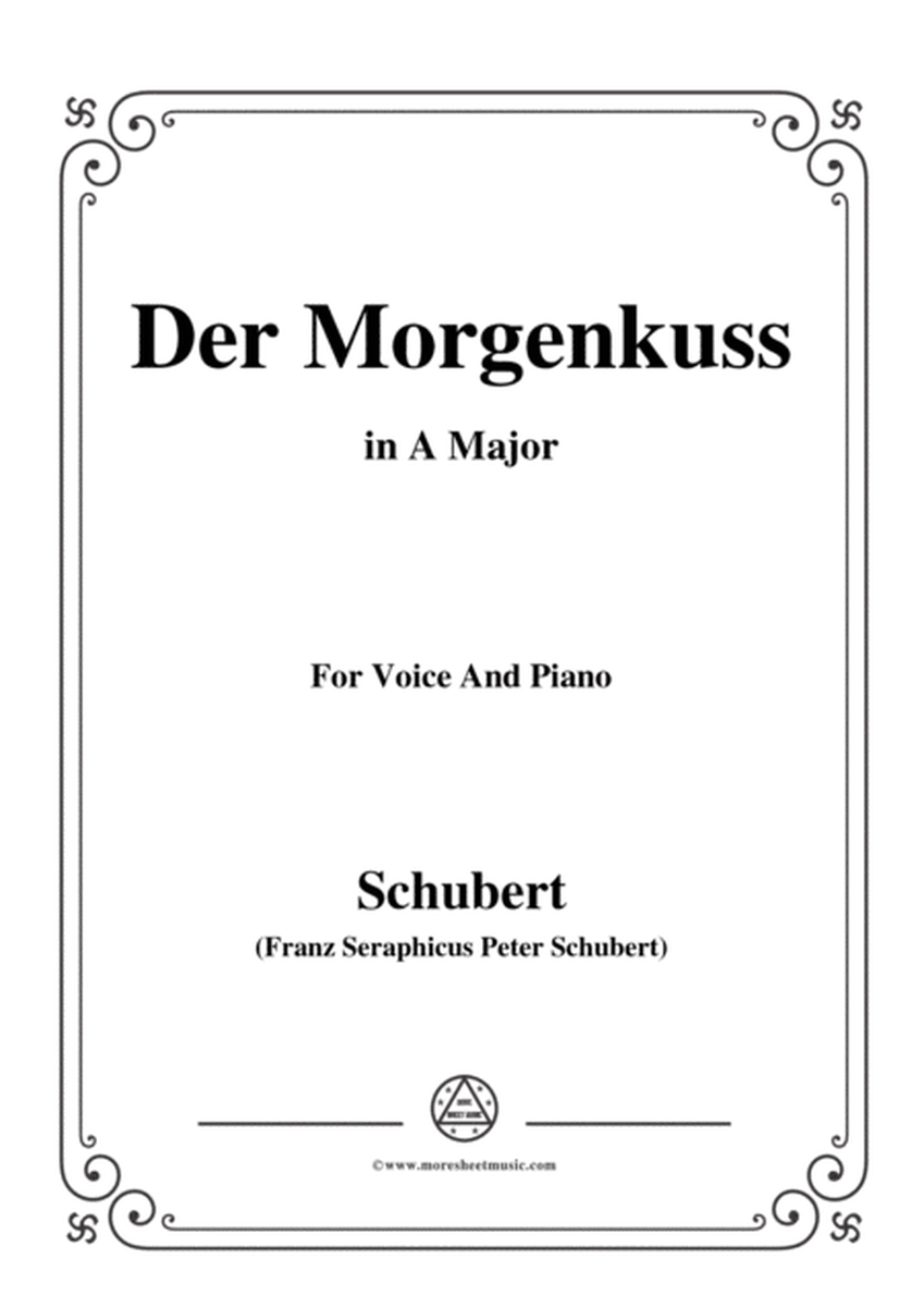 Schubert-Der Morgenkuss(nach einem Ball),in A Major,D.264,for Voice and Piano image number null
