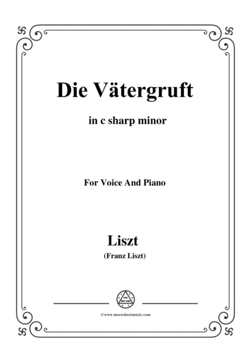 Liszt-Die Vätergruft in c sharp minor,for Voice and Piano image number null