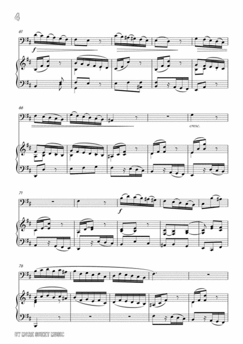 Handel-Ch'io mai vi possa,for Cello and Piano image number null