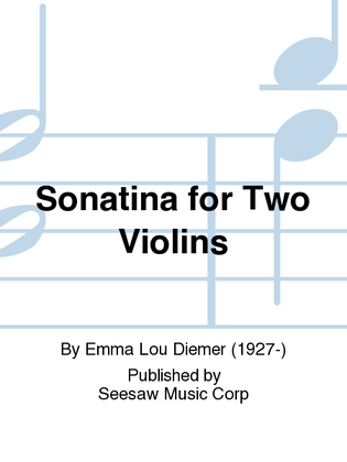 Book cover for Sonatina for Two Violins