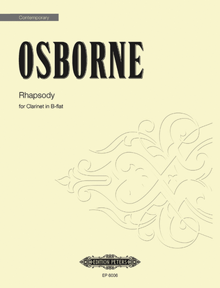 Book cover for Rhapsody for Clarinet Solo