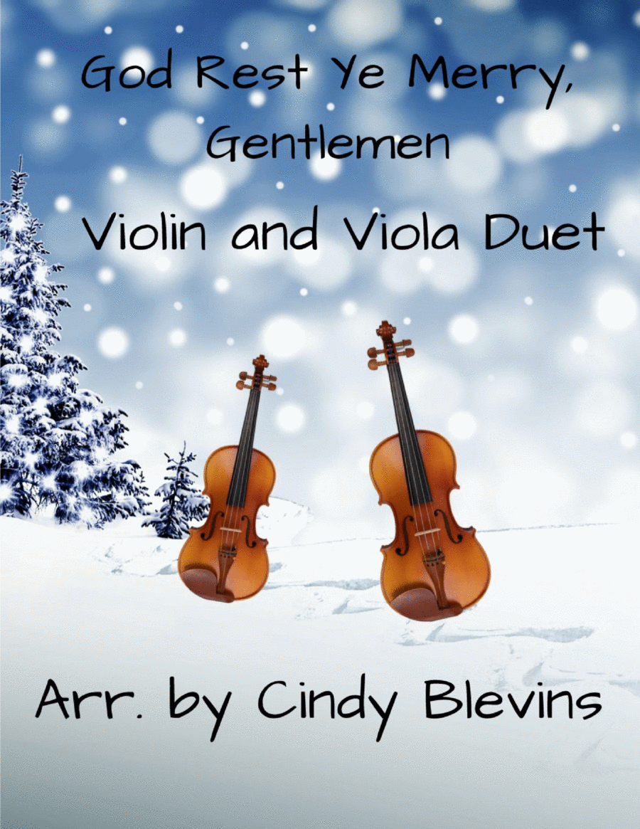 God Rest Ye Merry, Gentlemen, for Violin and Viola Duet image number null