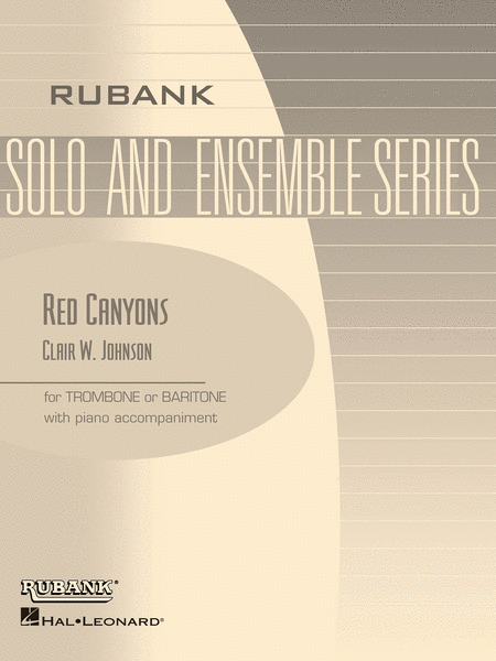Red Canyons - Trombone Or Baritone (B.C. or T.C.) Solos With Piano