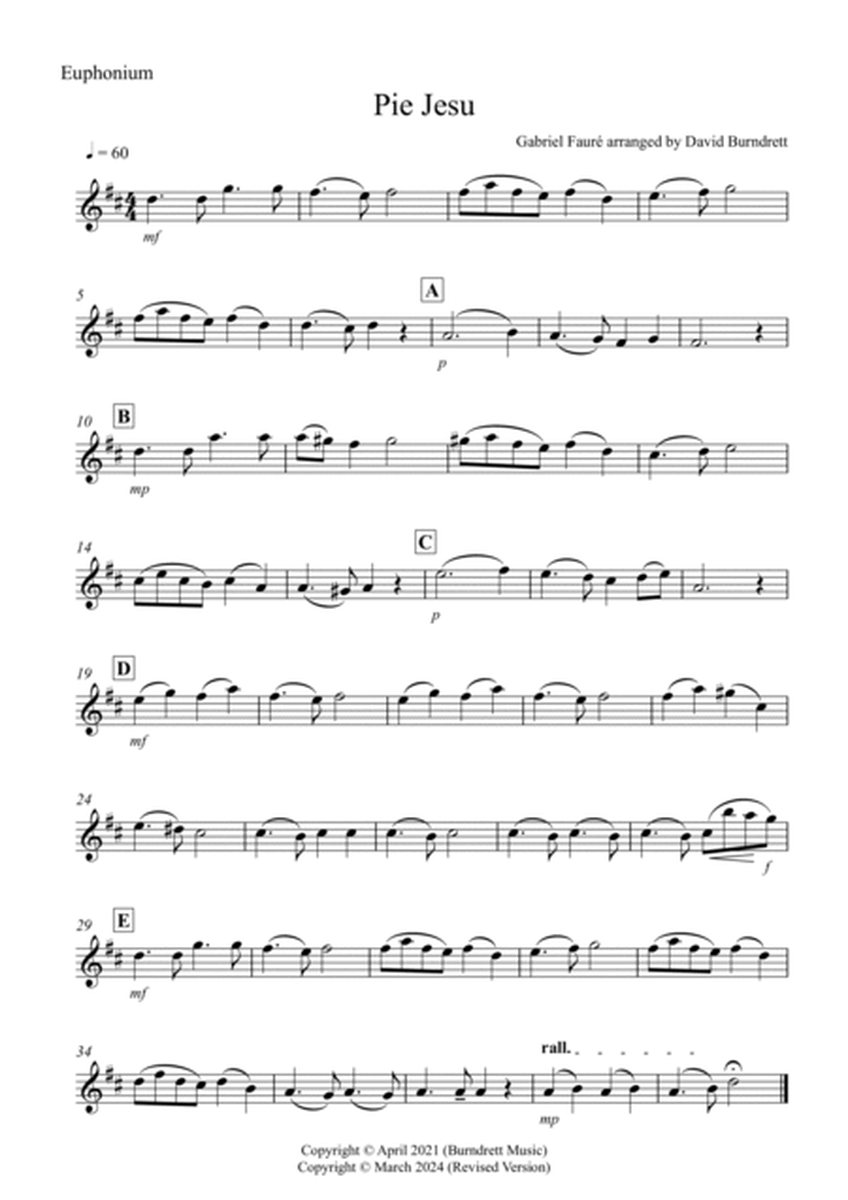 Pie Jesu (from Requiem) for Euphonium and Piano image number null
