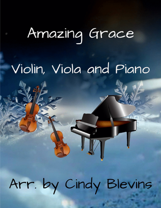 Book cover for Amazing Grace, for Violin, Viola and Piano