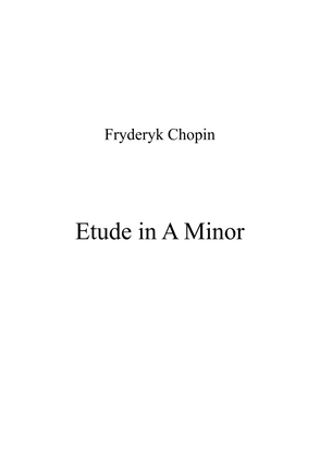 Book cover for Etude in A Minor