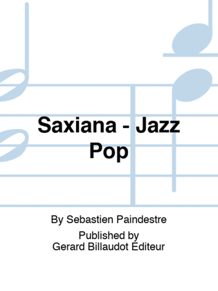 Book cover for Saxiana - Jazz Pop