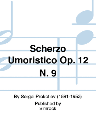 Book cover for Scherzo Umoristico Op. 12 N. 9