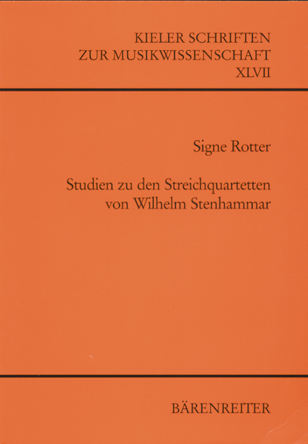 Studien zu den Streichquartetten von Wilhelm Stenhammar