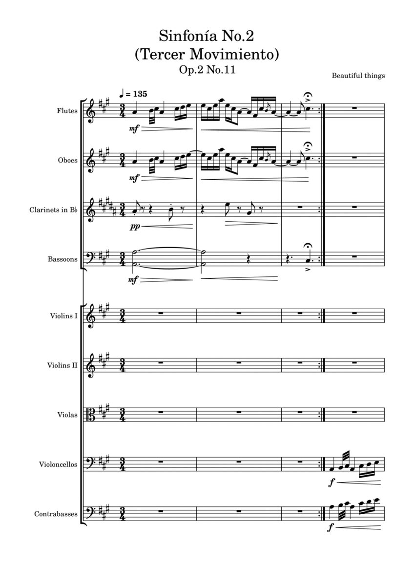 Sinfonía No.2(Tercer Movimiento)-Beautiful things Op.2 No.11