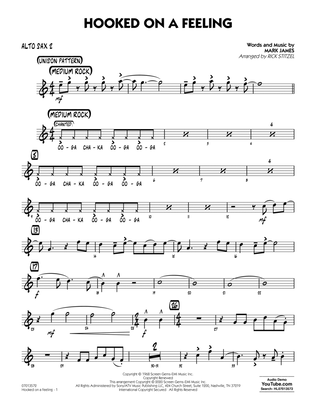 Book cover for Hooked On A Feeling (arr. Rick Stitzel) - Alto Sax 2