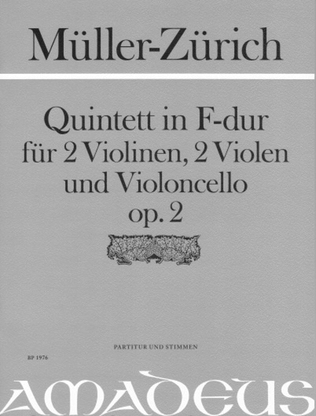 Book cover for Quintet in F major op. 2