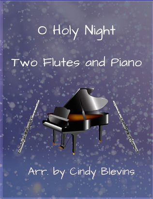 Book cover for O Holy Night, Two Flutes and Piano