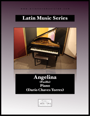 Book cover for Angelina - Pasillo for Piano (Latin Folk Music)