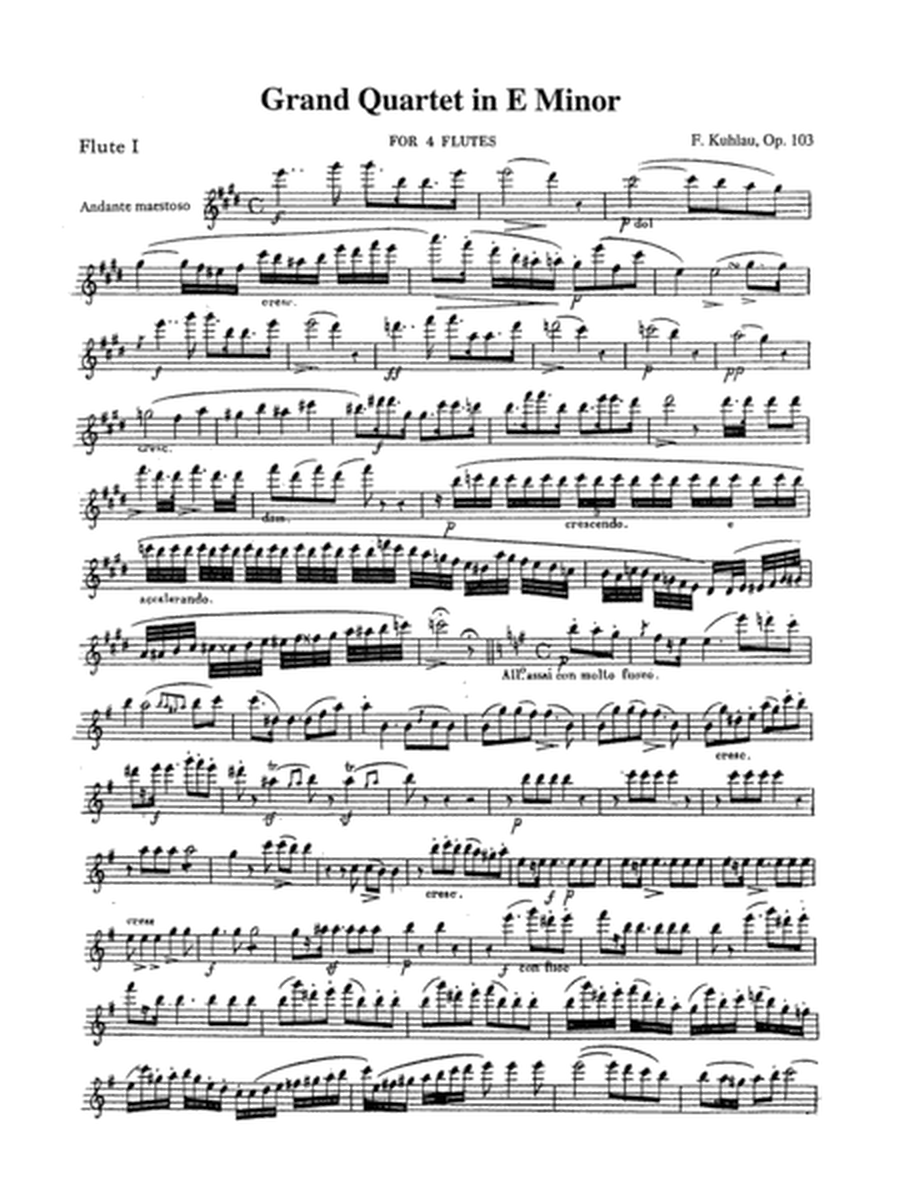 Grand Quartet in E Minor, Op. 103