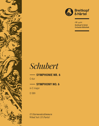 Book cover for Symphony No. 6 in C major D 589