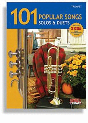 Book cover for 101 Popular Songs Trumpet Book/3CD