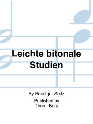 Book cover for Leichte bitonale Studien