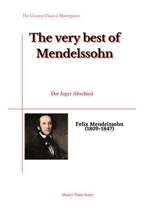 Book cover for Mendelssohn-Der Jager Abschied(Piano)