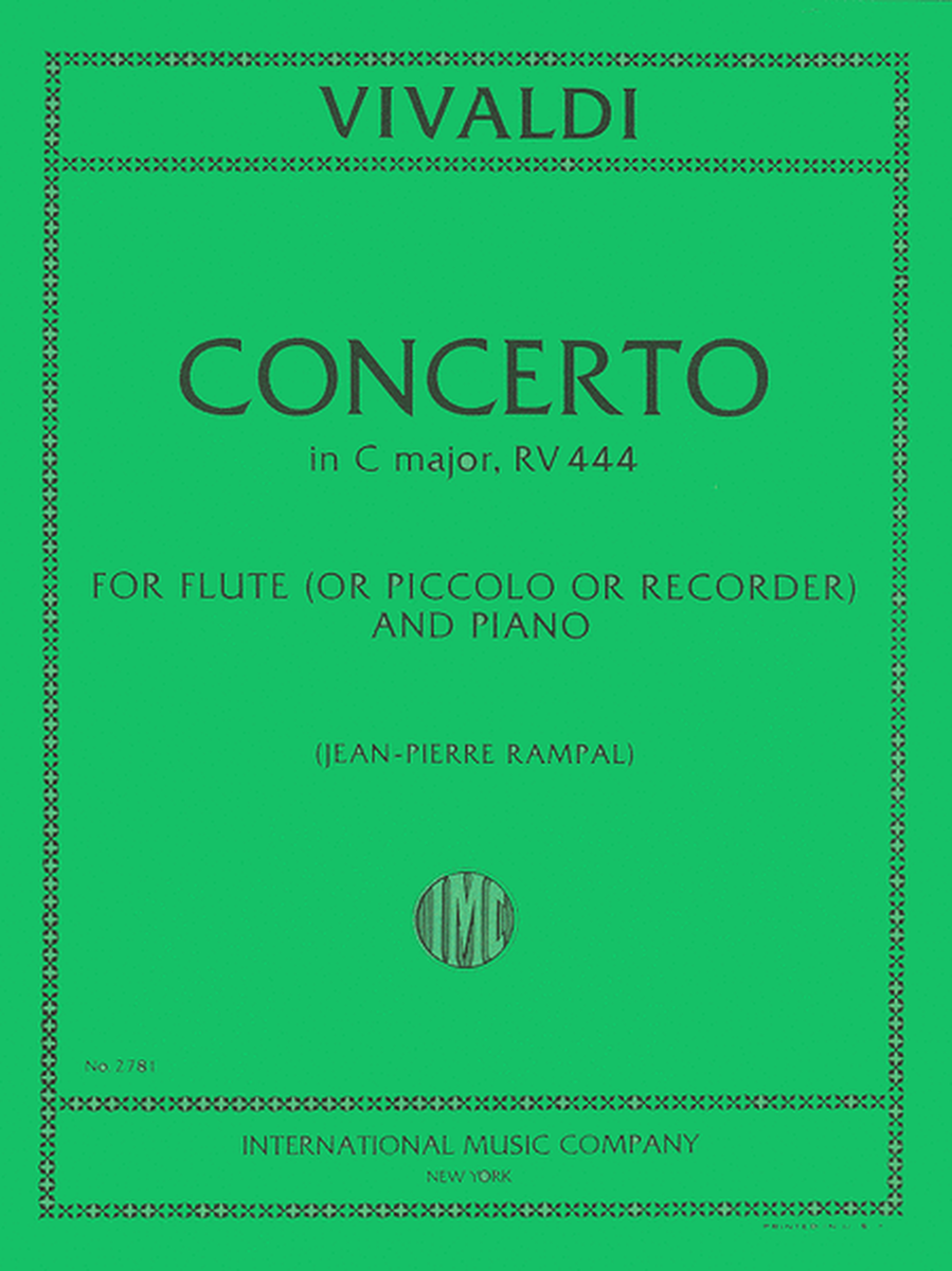 Concerto In C Major, Rv 444, Piccolo (Recorder)