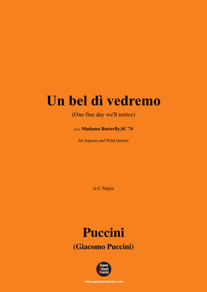 G. Puccini-Un bel dì vedremo(One fine day we'll notice),Act II,in C Major