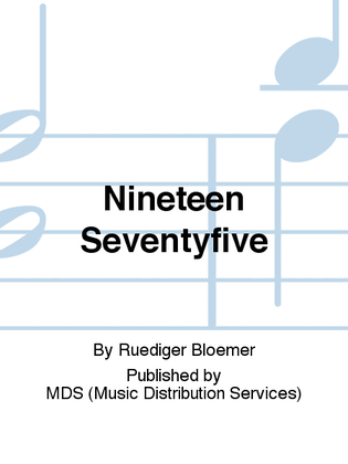 Book cover for Nineteen Seventyfive