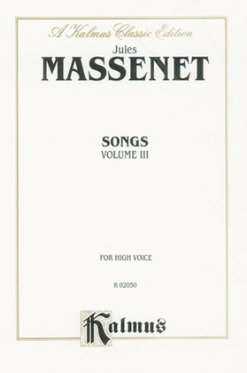 Book cover for Songs, Volume 3