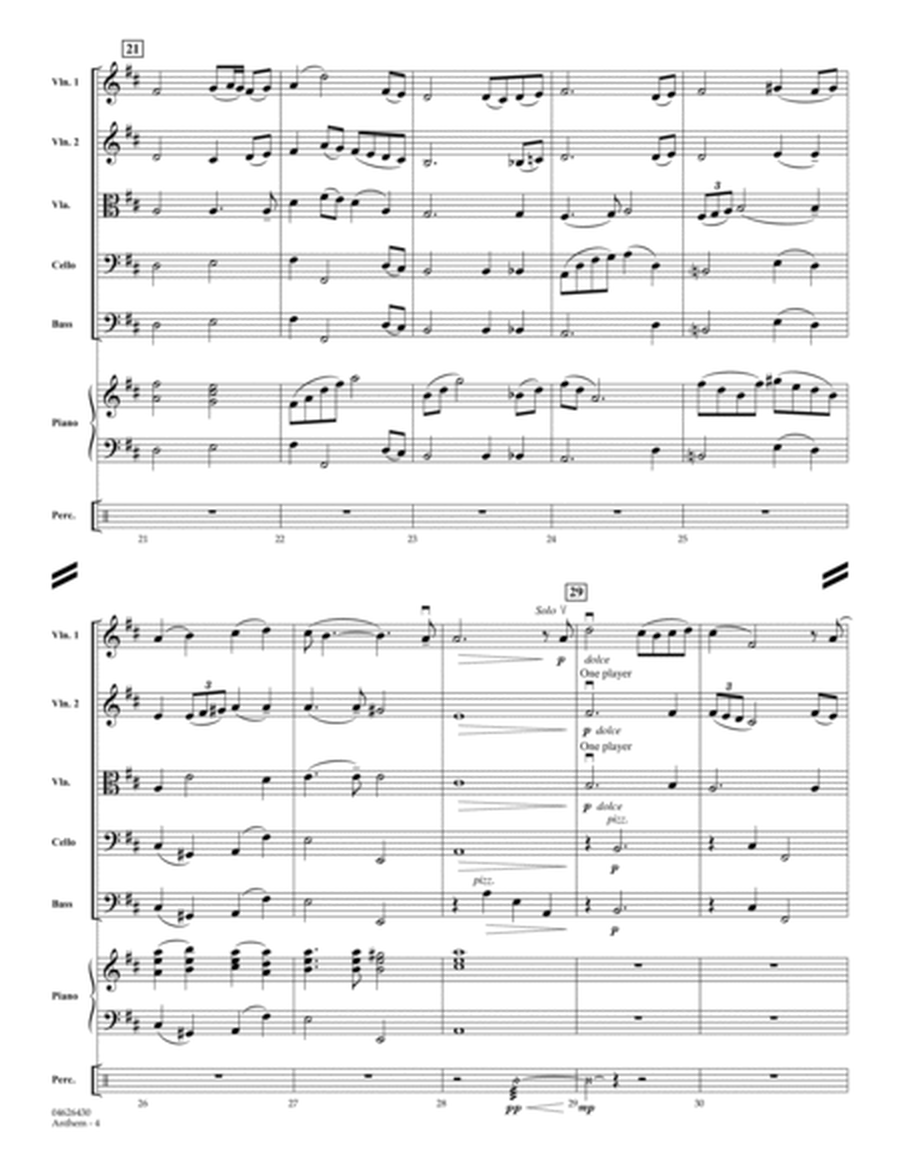 Anthem (from "Chess") - Full Score