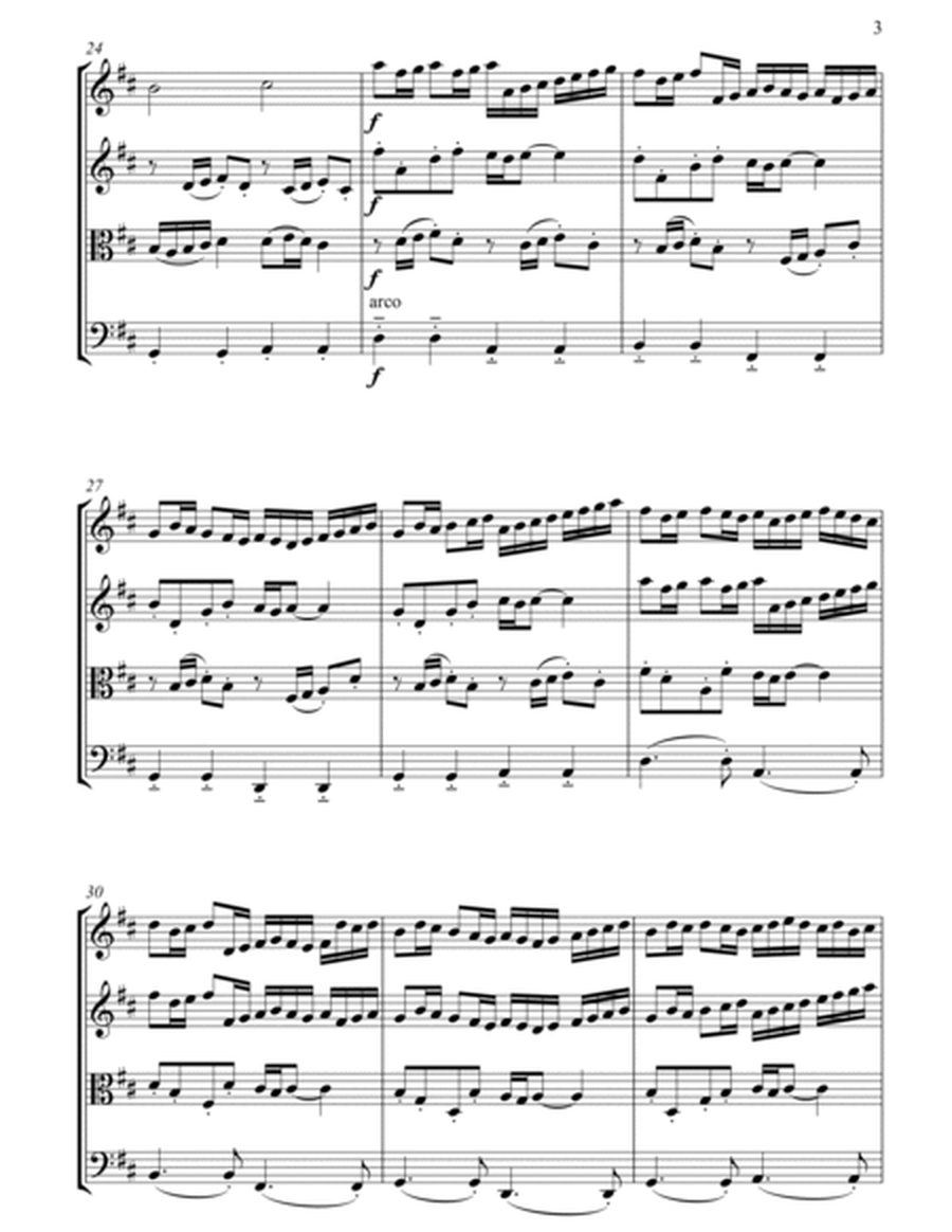 Canon in D-Weddind version for string quartet / optional part for Double Bass image number null