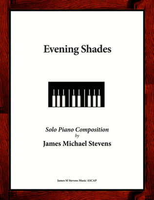 Book cover for Evening Shades (Solo Piano)