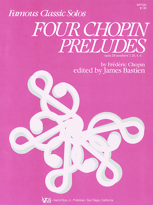 Book cover for Four Chopin Preludes