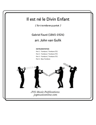 Book cover for Il est ne le Divin Enfant - Trombone Quartet