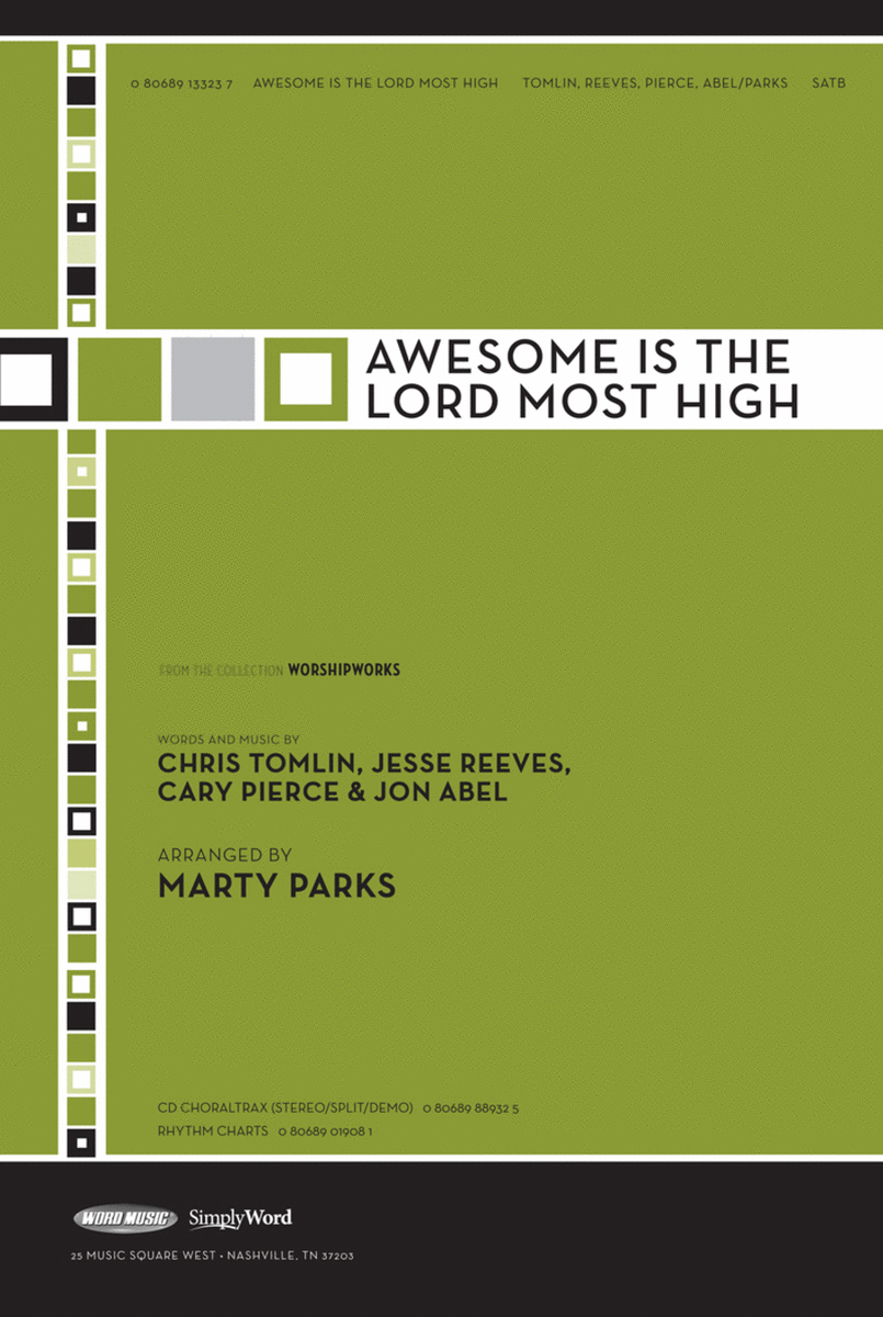 Awesome Is The Lord Most High - CD ChoralTrax