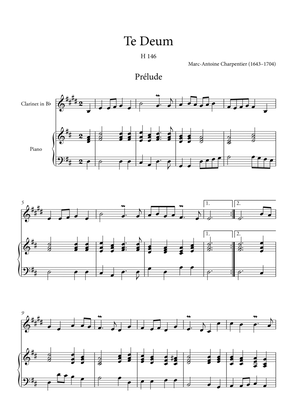 Book cover for Te Deum Prelude (for Clarinet in Bb and Piano)