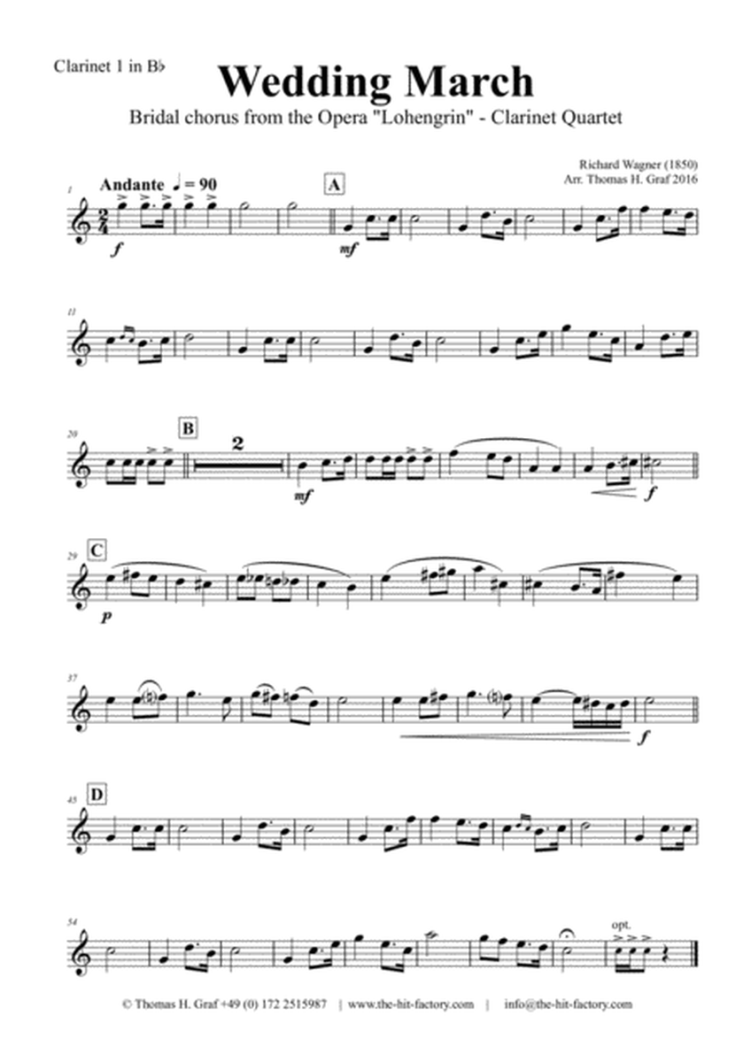 Wedding March - Bridal chorus Lohengrin - Clarinet Quartet