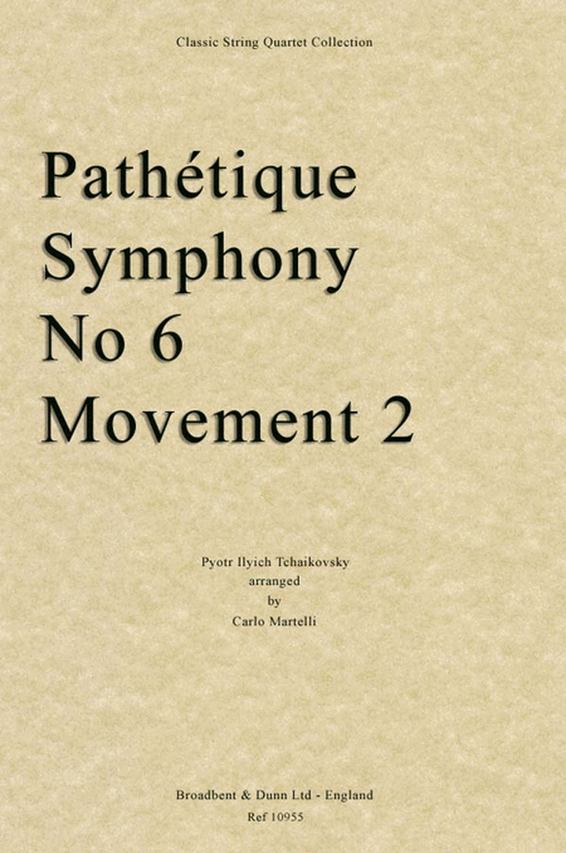 Pathétique Symphony No. 6 Movement 2, Opus 74