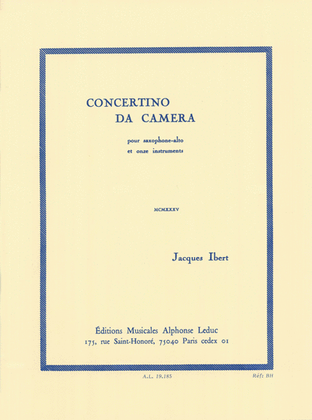 Book cover for Concertino da Camera