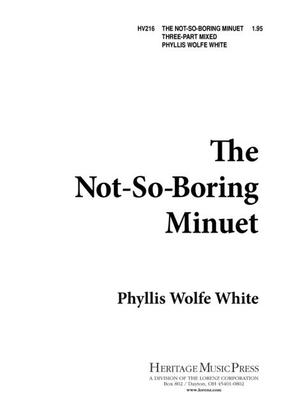 Book cover for The Not So Boring Minuet