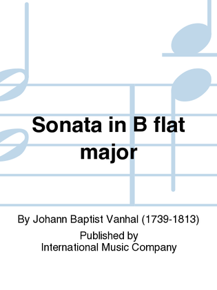 Book cover for Sonata In B Flat Major