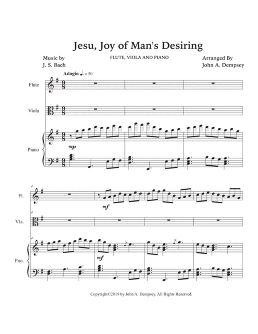 Jesu, Joy of Man's Desiring (Trio for Flute, Viola and Piano) image number null