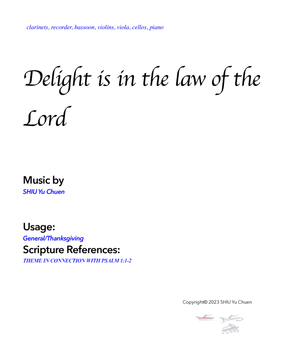 Delight is in the law of the Lord image number null