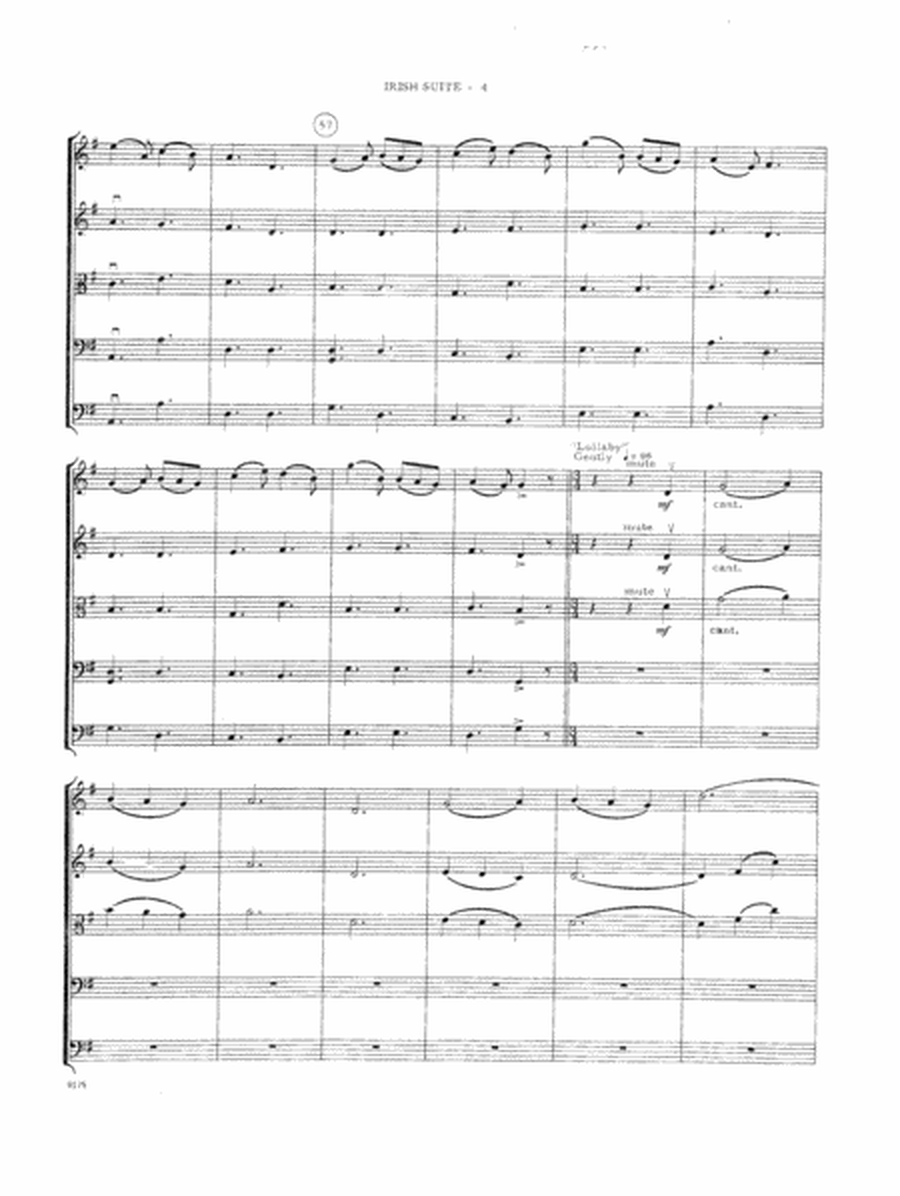 Irish Suite - Full Score