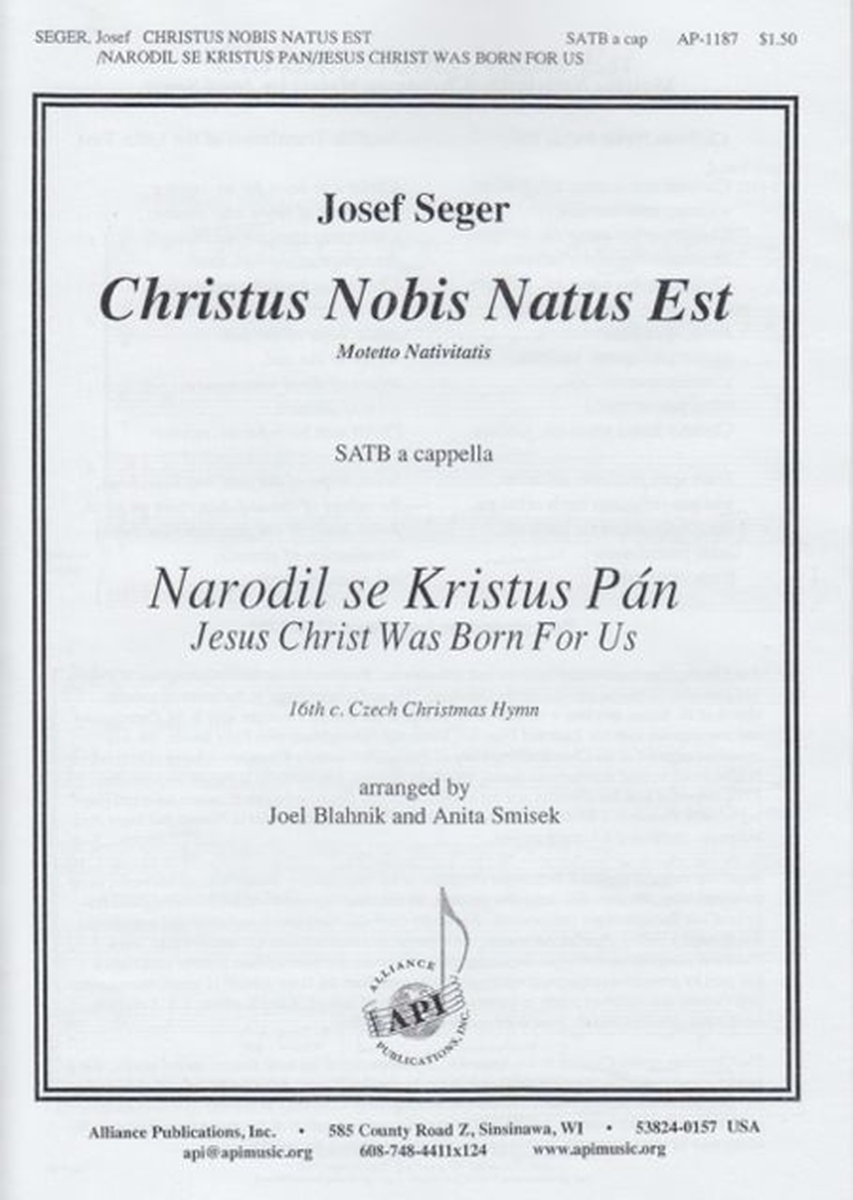 Christus Nobis Natus Est/Narodil Se Kristus Pan image number null