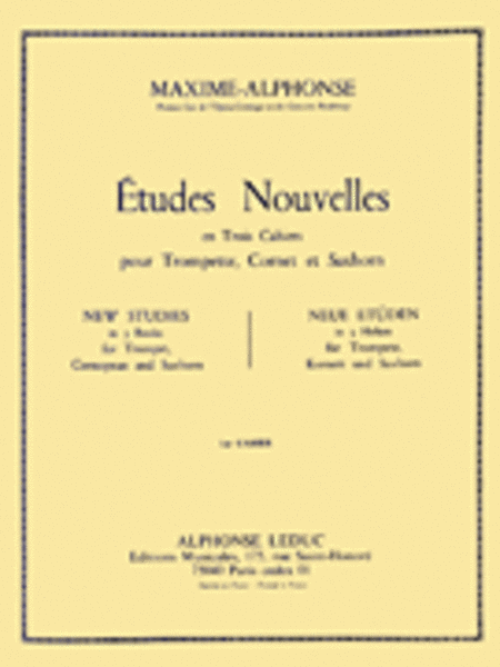 Etudes Nouvelles - Volume 1