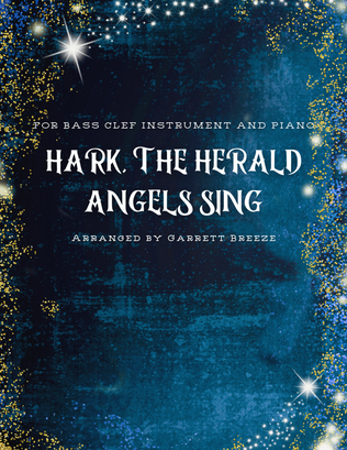 Book cover for Hark, the Herald Angels Sing (Solo Cello and Piano)